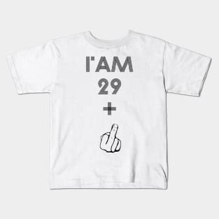 I Am 30 Plus Finger 30 Years Old Funny Birthday Gift Kids T-Shirt